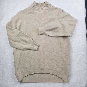 Nolley's Sophi 100% Wool Turtleneck Sweater Beige Size 38